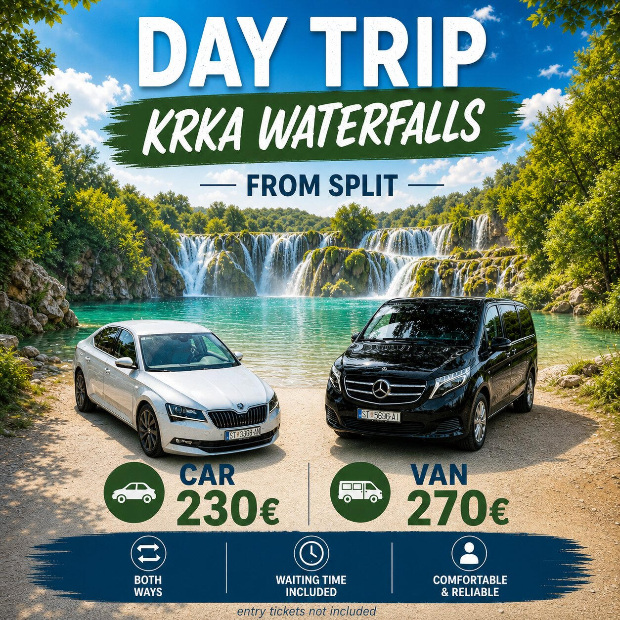 Krka Waterfalls Daytrip