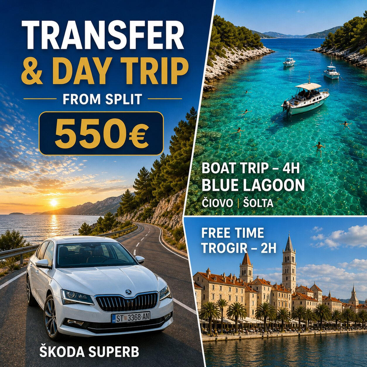 Trogir & boat trip