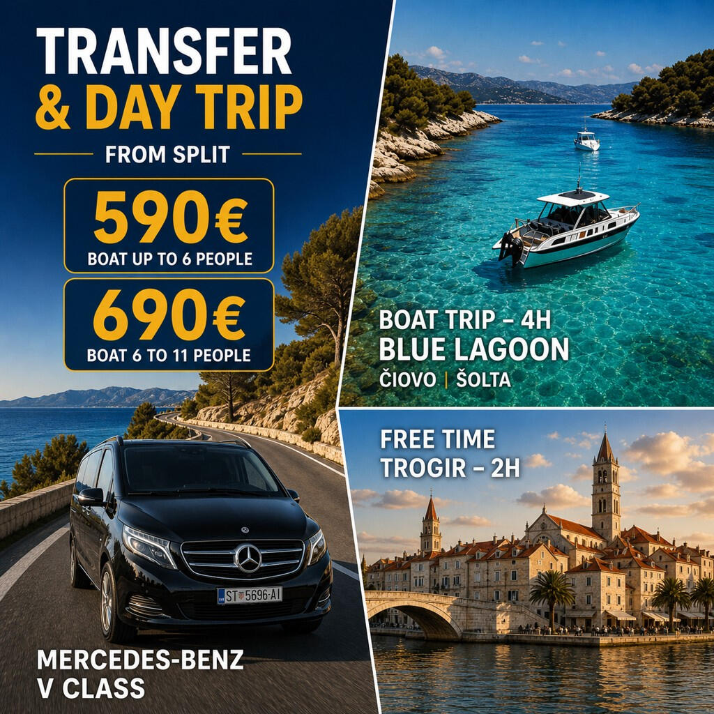 Trogir & boat day trip